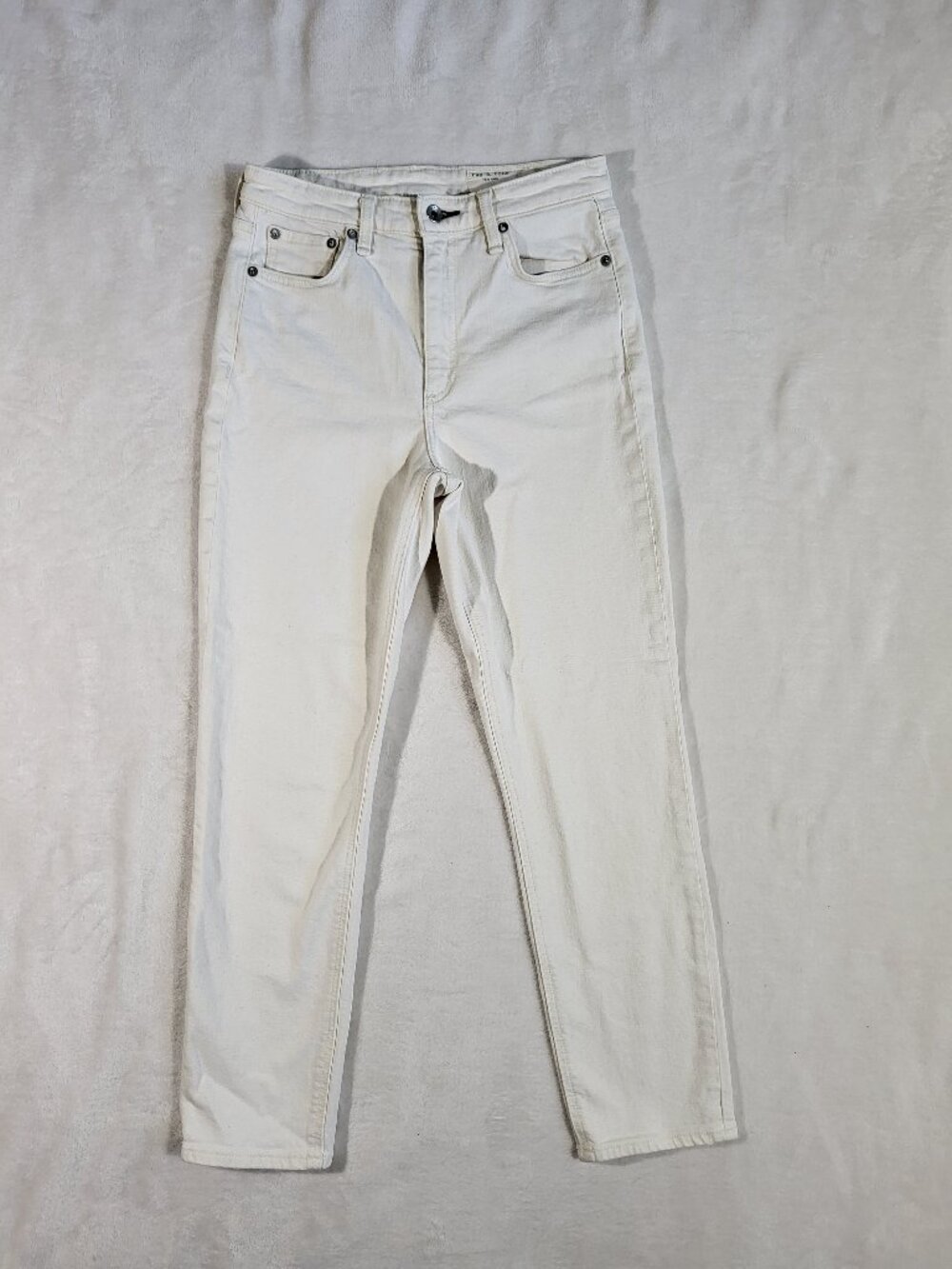 Rag & Bone Nina Ankle Cigarette in Ecru High-rise Size 27
